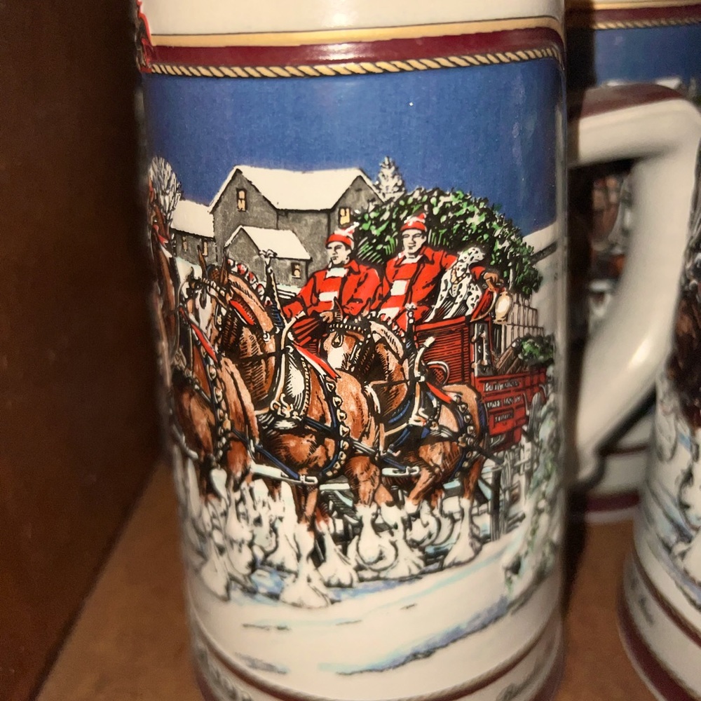 Vintage Anheuser Bush beer steins